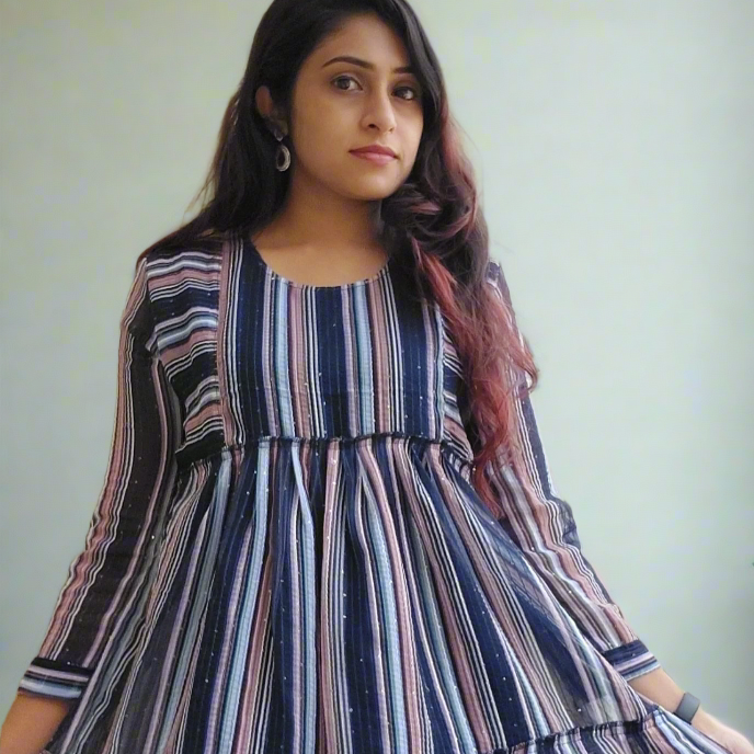 Black Georgette ShortKurti