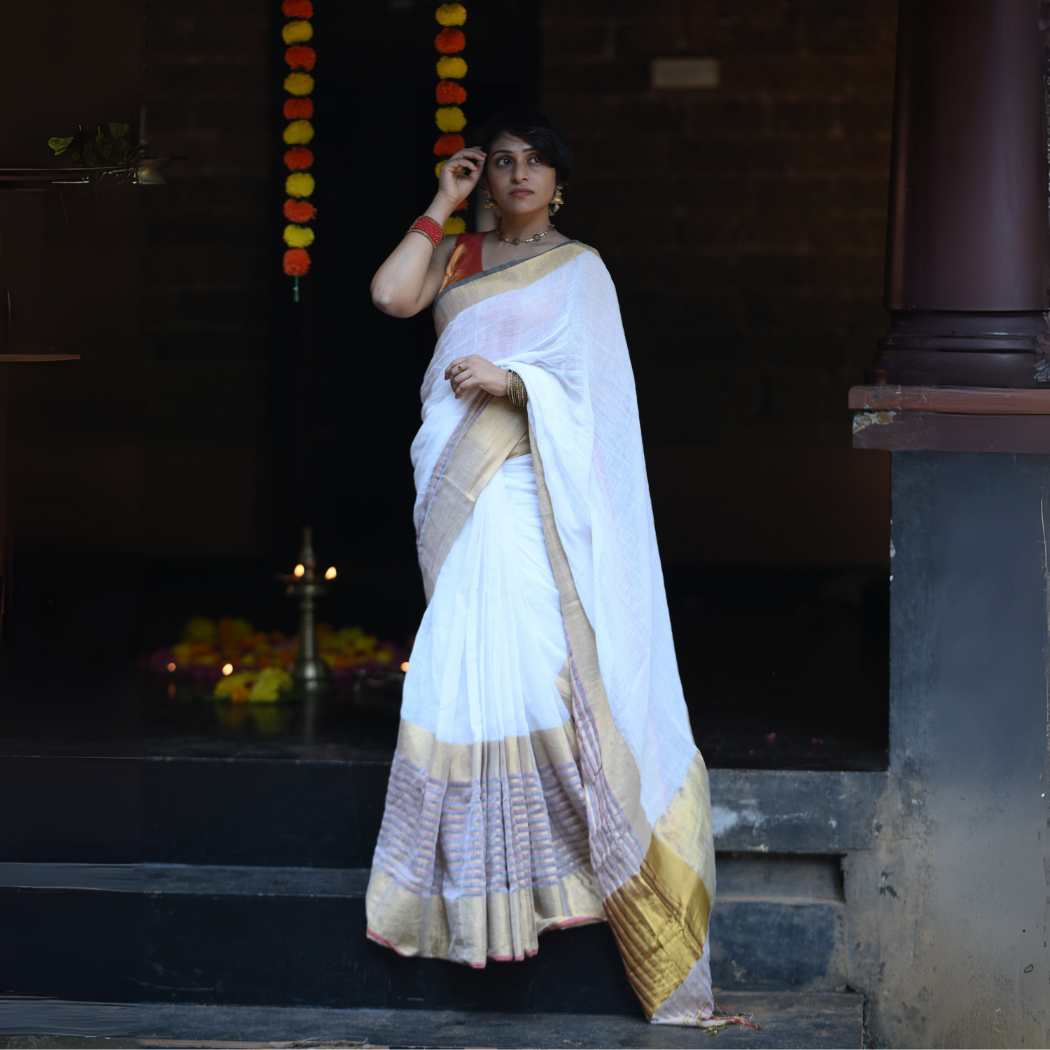Linen Sarees