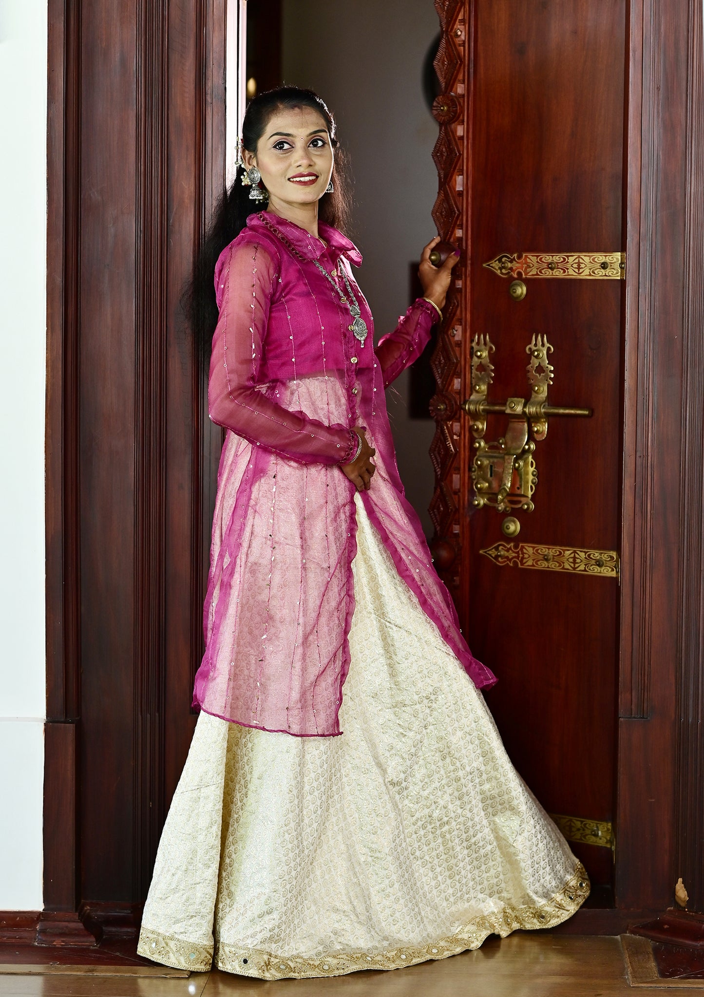 Purple&Golden Ethnic Lehenga