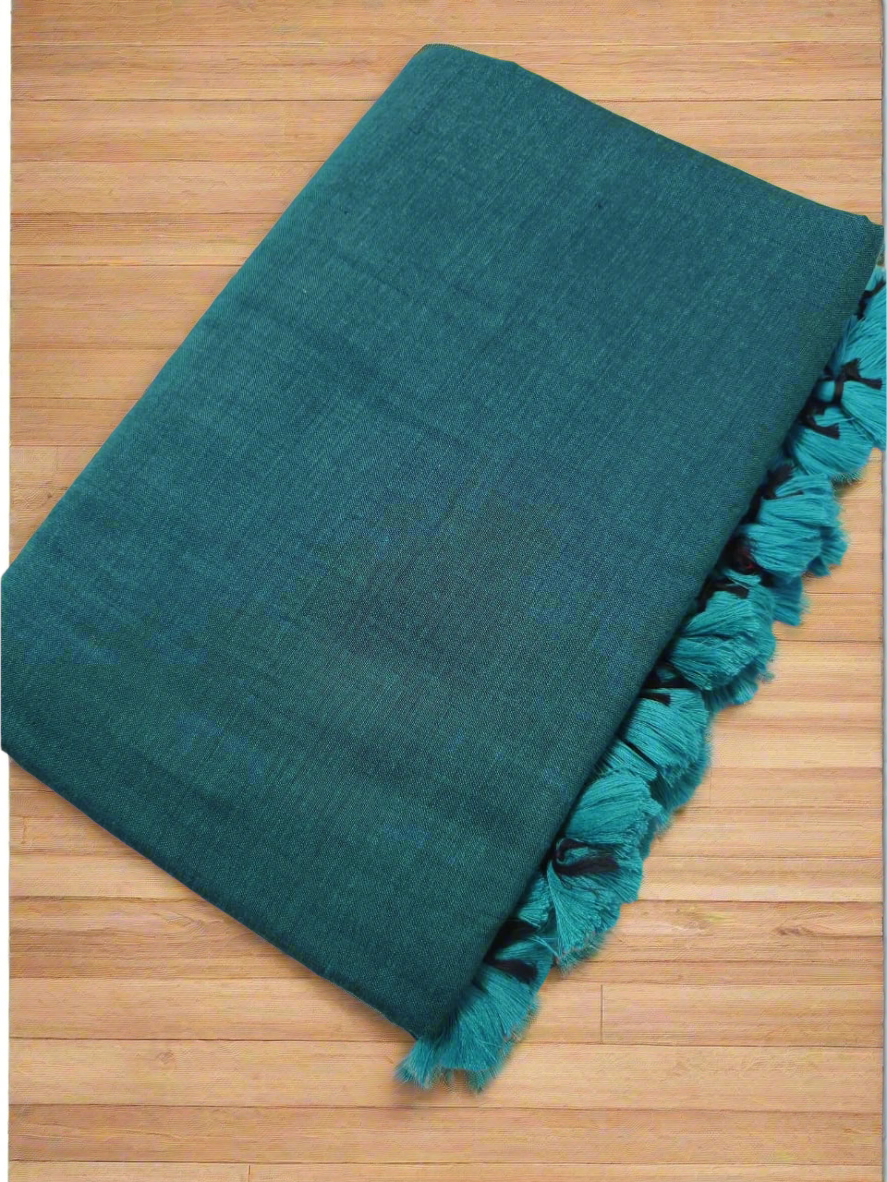 Peacock Khadi Cotton Saree