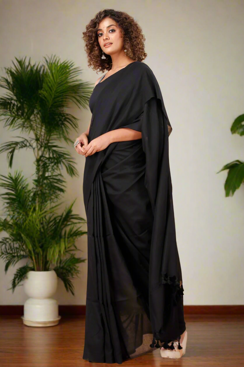 Black Handloom Saree