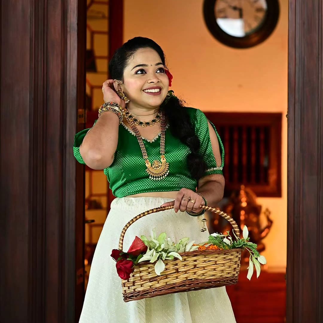 Green&white Ethnic Lehenga